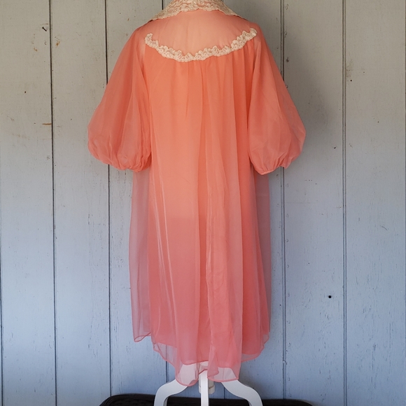 Vintage Chiffon Peignoir/ Robe (Gossard Artemis) - Picture 3 of 14